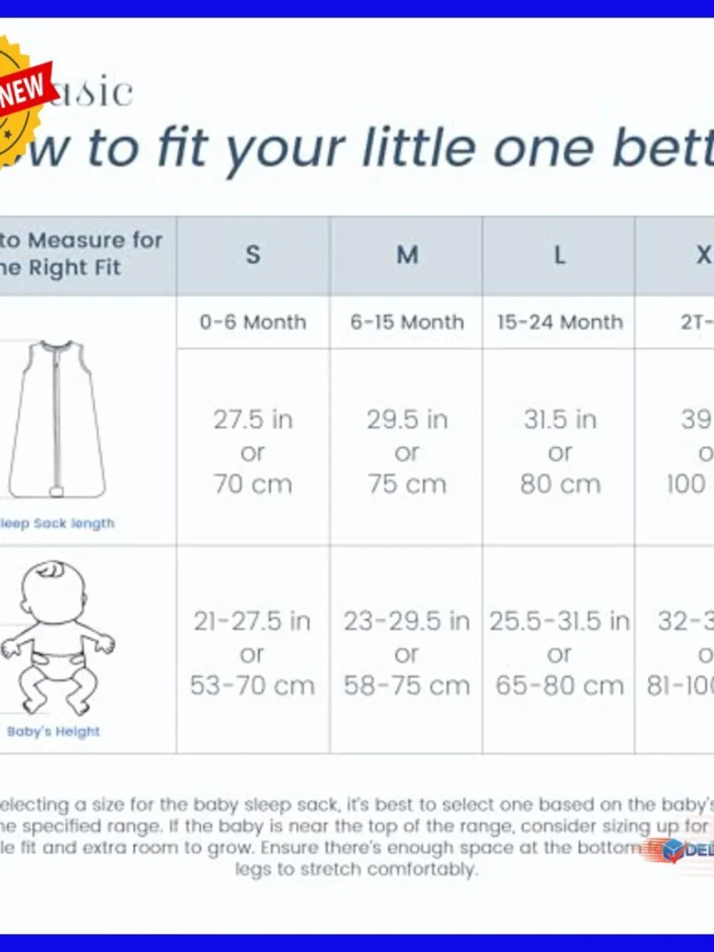 Baby Wearable Blanket Sleep Sack 18-24 Months 2-Pack Lightweight 0.5 TOG